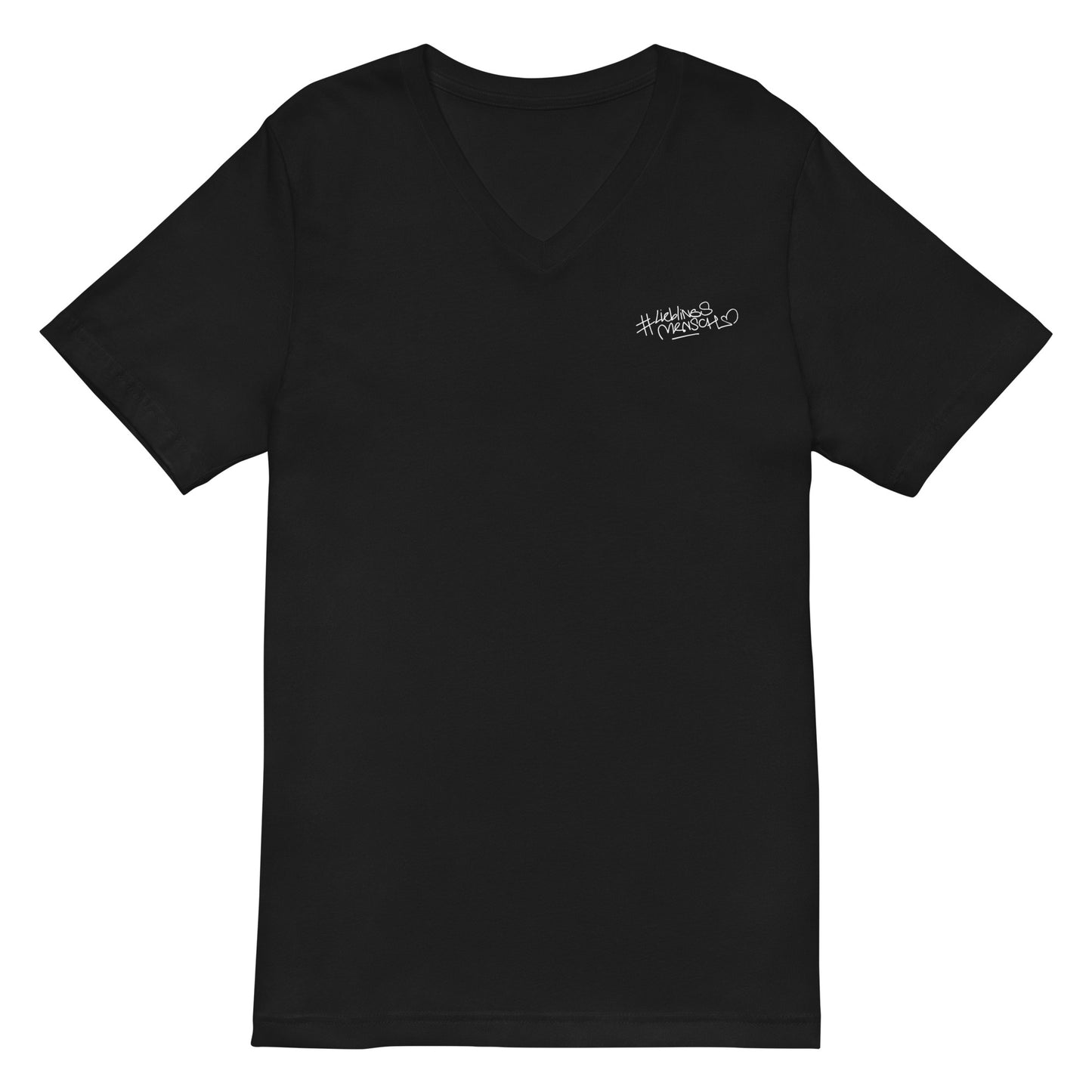 Modernes Damen T-Shirt mit V-Ausschnitt – casual Style aus 100 % gekämmter Baumwolle, für Alltag & Freizeit, mit #Lieblingsmensch Aufdruck vorne und hinten