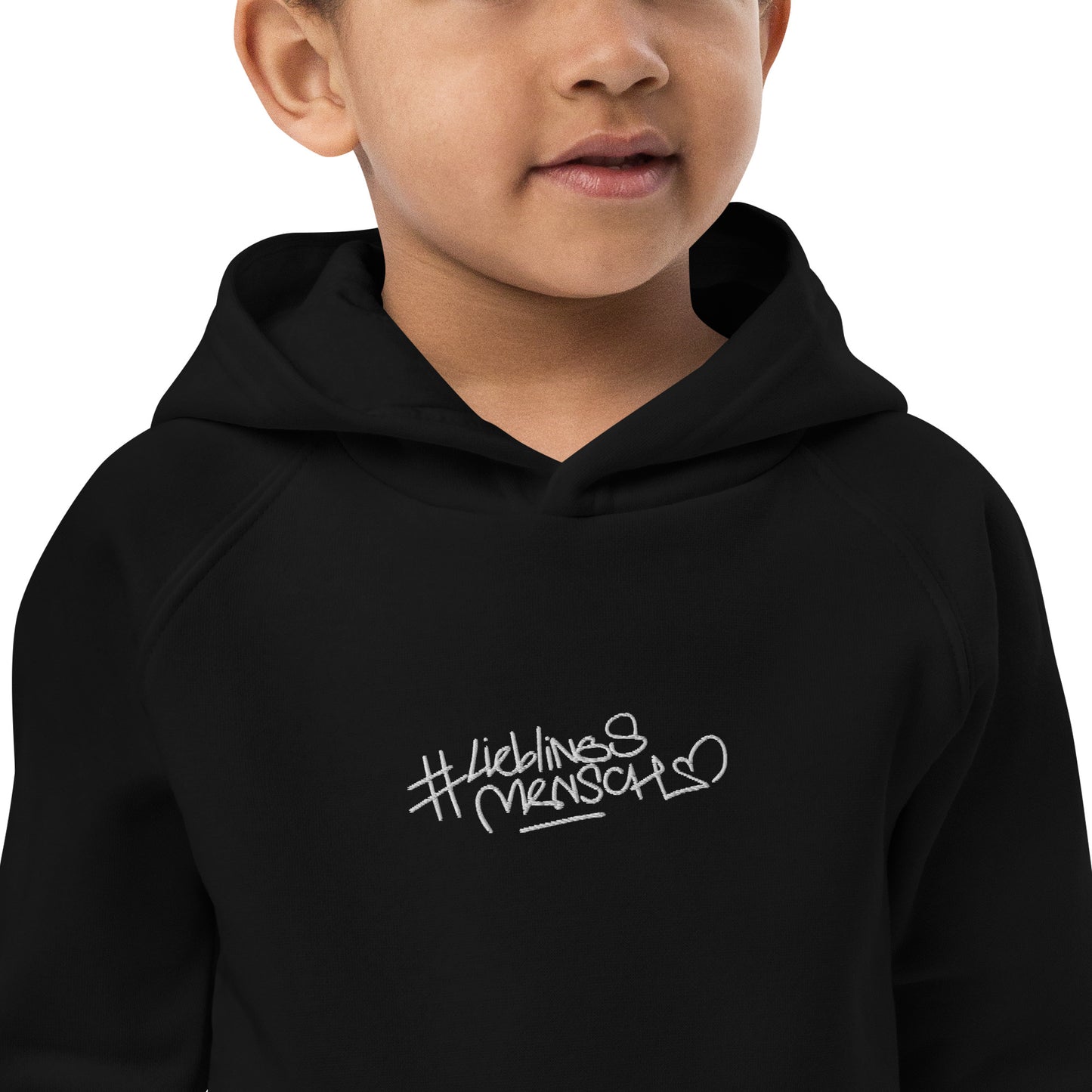 Kinder-Hoodie aus Bio-Baumwolle mit recyceltem Polyester – Kapuze, Vordertasche & weiches Innenfutter