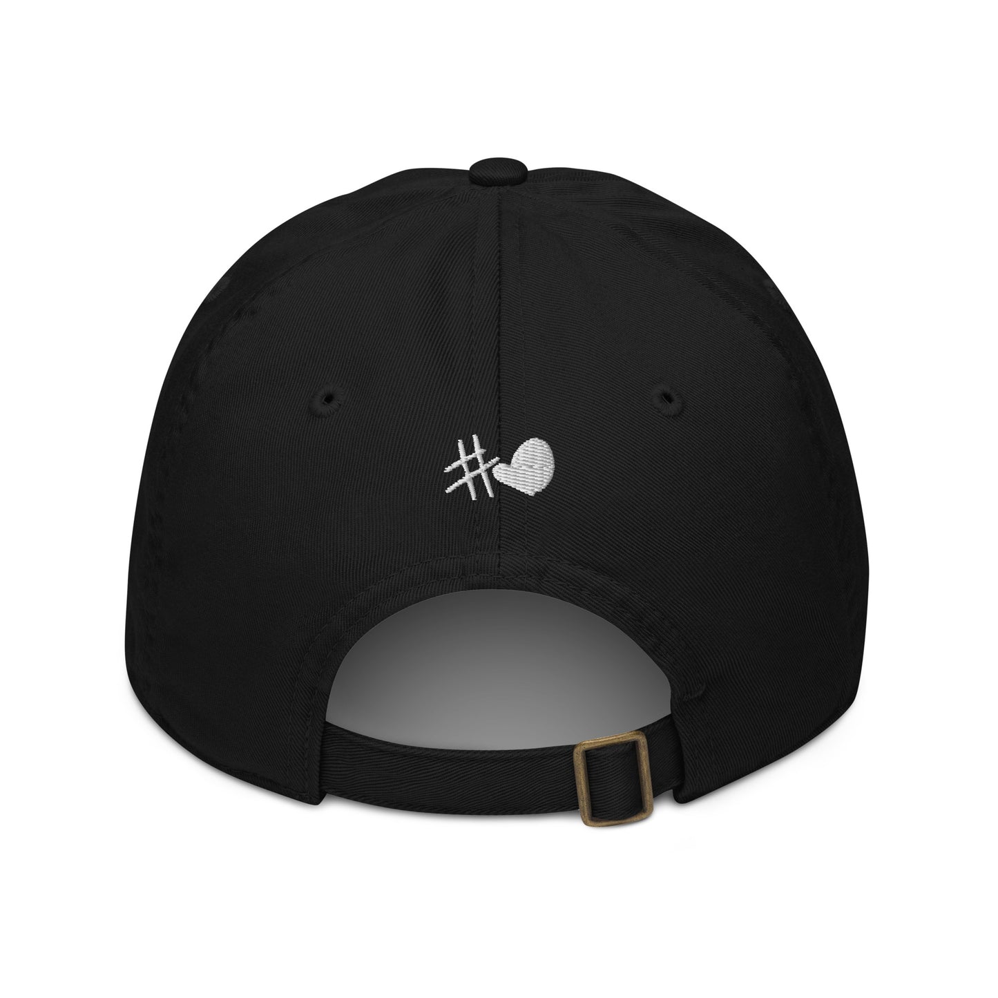 Klassische #Lieblingsmensch Dad-Cap aus 100 % Bio-Baumwolle mit 6 Panels, genähten Ösen und verstellbarem Verschluss