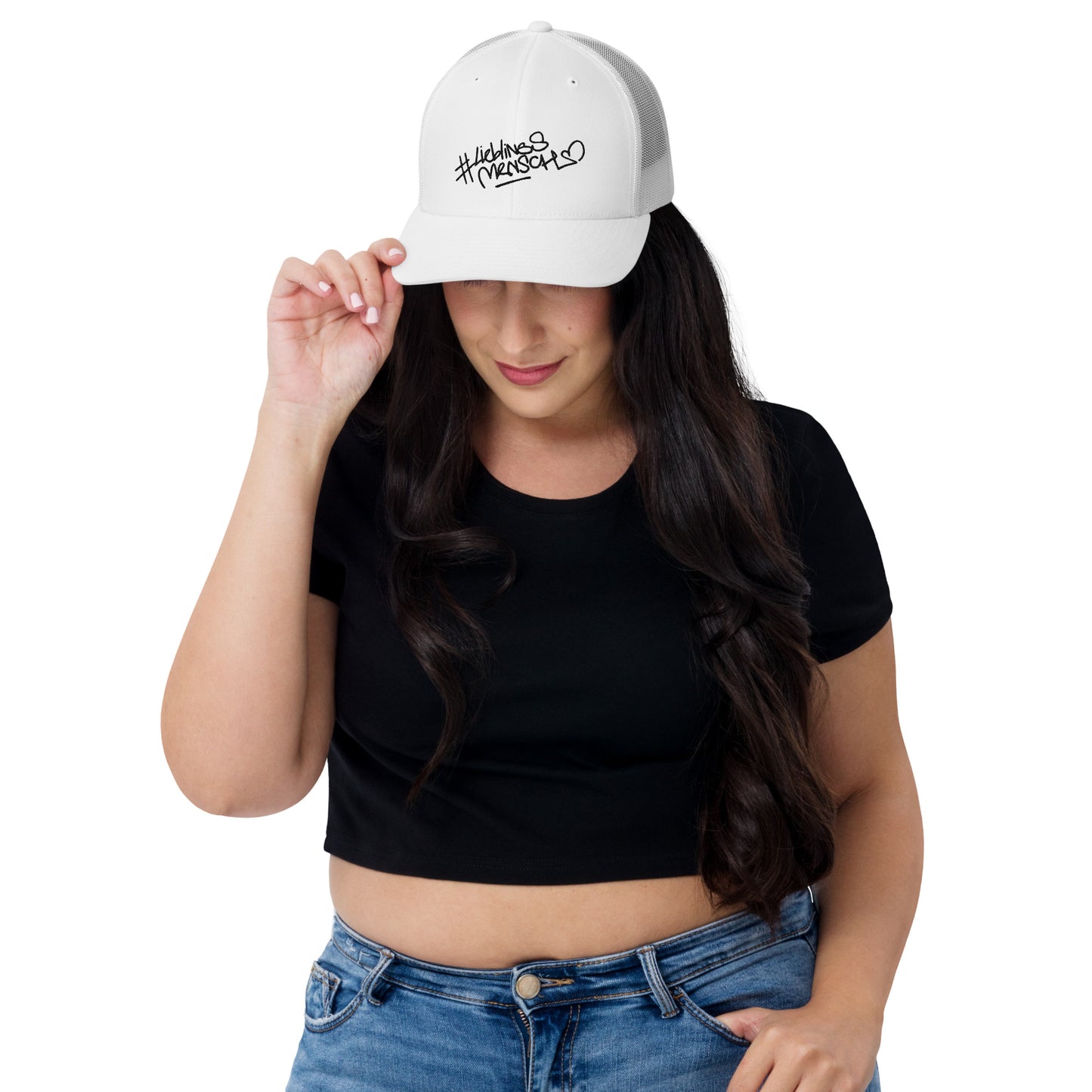 #Lieblingsmensch-Trucker-Cap mit strukturierter Front und Netzrücken – sportlich, klassisch, bequem
