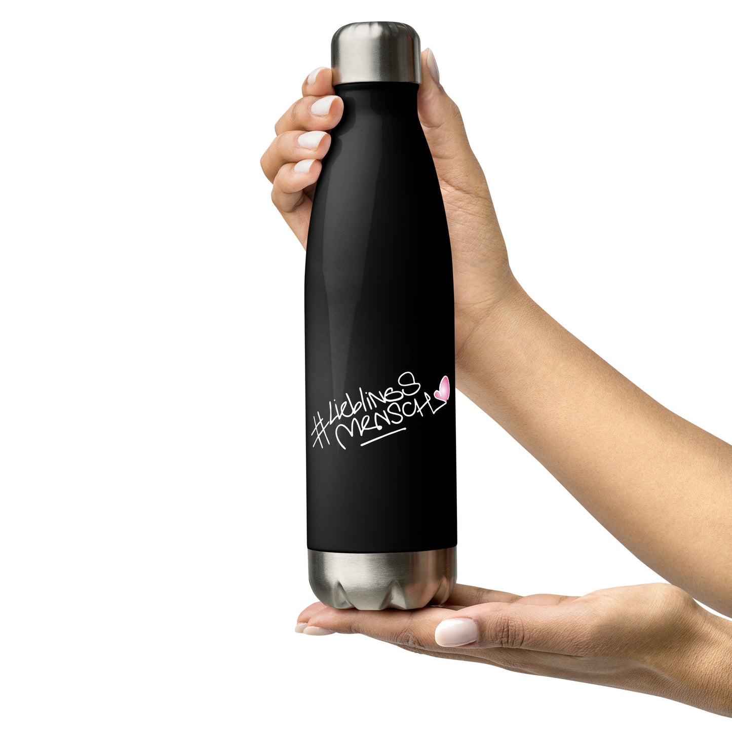 Isolierte Edelstahl-Trinkflasche, 500 ml, doppelwandig mit auslaufsicherem Verschluss – ideal für heiße und kalte Getränke