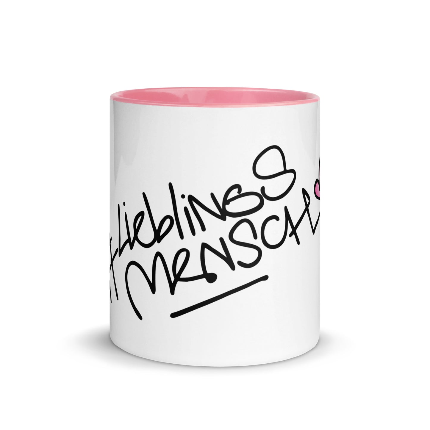 #Lieblingsmensch-Tasse aus Keramik mit buntem Akzent – ideal für Kaffee, Tee und Herzensbotschaften