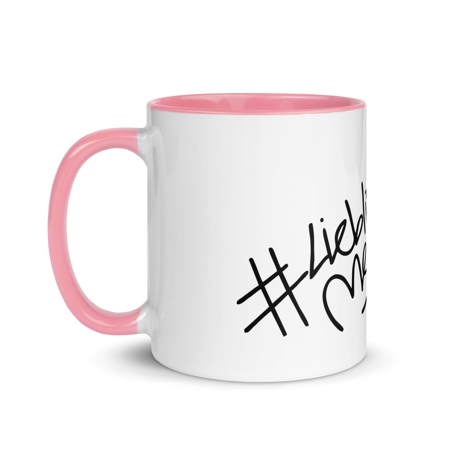 Lieblingsmensch-Tasse aus Keramik mit buntem Akzent – ideal für Kaffee, Tee und Herzensbotschaften