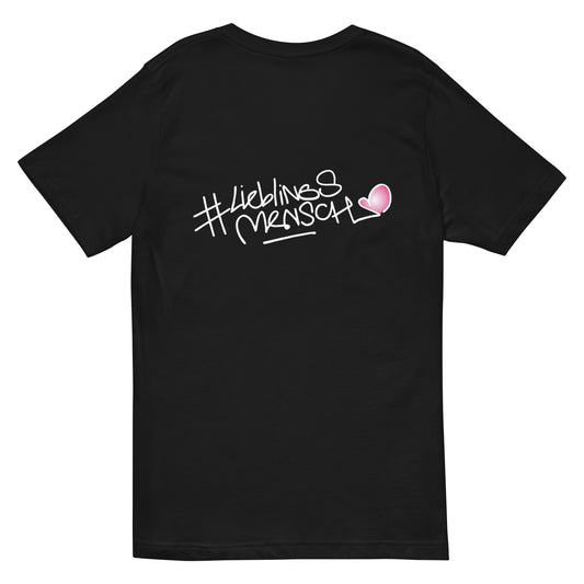 Weiches T-Shirt mit V-Ausschnitt – ideales Geschenk für deinen #Lieblingsmensch, schlicht und bequem