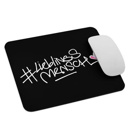 Personalisiertes Mauspad mit Schriftzug #Lieblingsmensch – perfekte Aufmerksamkeit für Büro oder Homeoffice