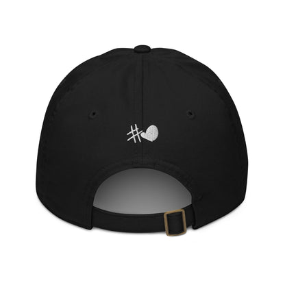 Klassische #Lieblingsmensch Dad-Cap aus 100 % Bio-Baumwolle mit 6 Panels, genähten Ösen und verstellbarem Verschluss