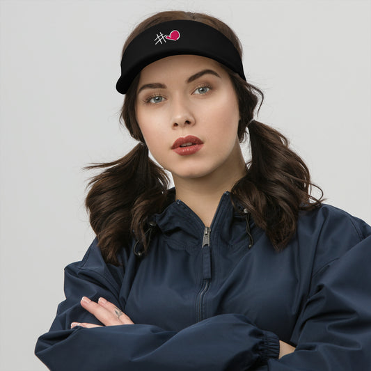 #Lieblingsmensch-Visor mit hochwertiger Stickerei – stilvoller Sonnenschutz für aktive Lieblingsmenschen