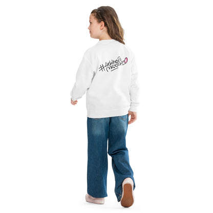 #Lieblingsmensch-Kinderpullover aus weichem Fleecestoff – perfekt für Alltag, Schule oder Couchzeit