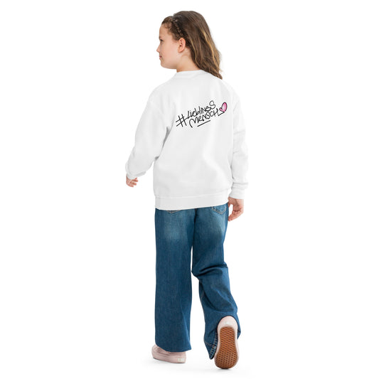 #Lieblingsmensch-Kinderpullover aus weichem Fleecestoff – perfekt für Alltag, Schule oder Couchzeit